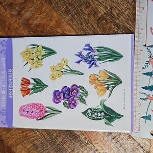 Hallmark flower stickers sealed